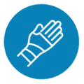 Icon bandagierte Hand